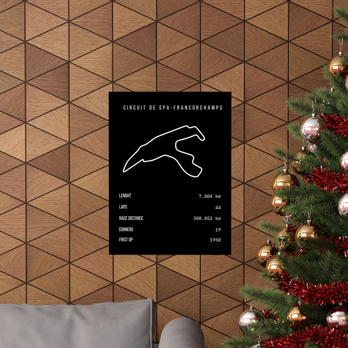 Spa-Francorchamps Track Poster