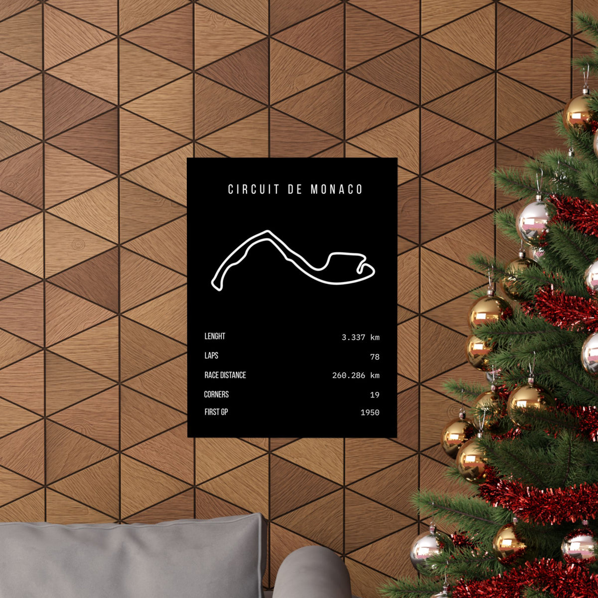 Circuit de Monaco Track Poster