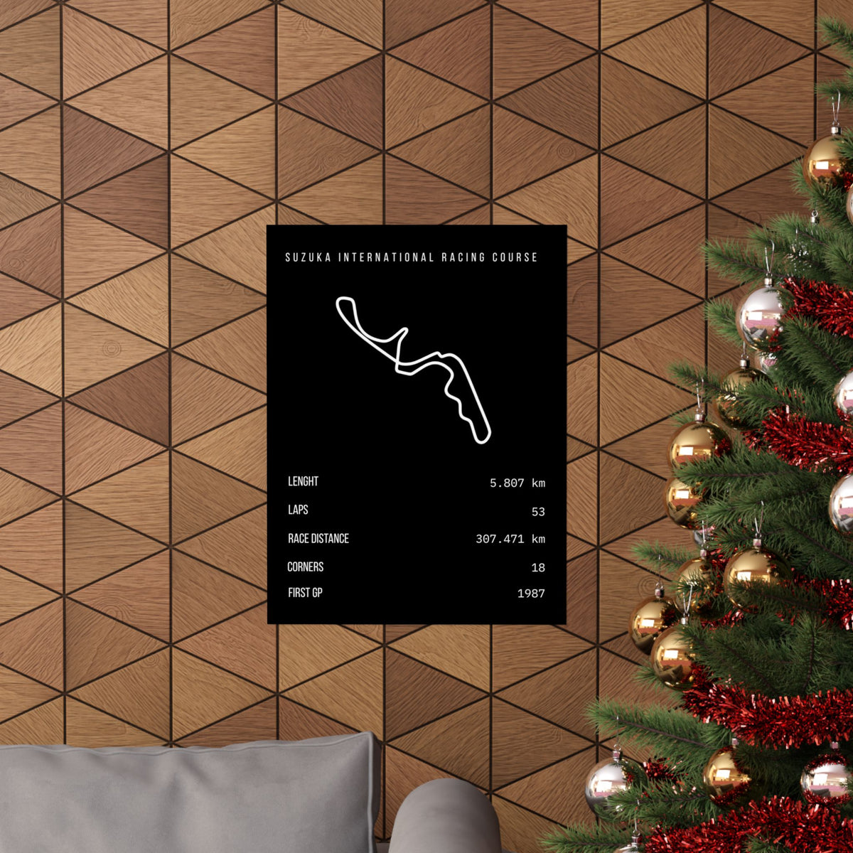 Suzuka Circuit Track Poster
